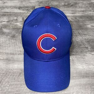 Chicago Cubs Team MLB OC Sports Hat Cap Royal Blue Red C Team Logo Adjustable